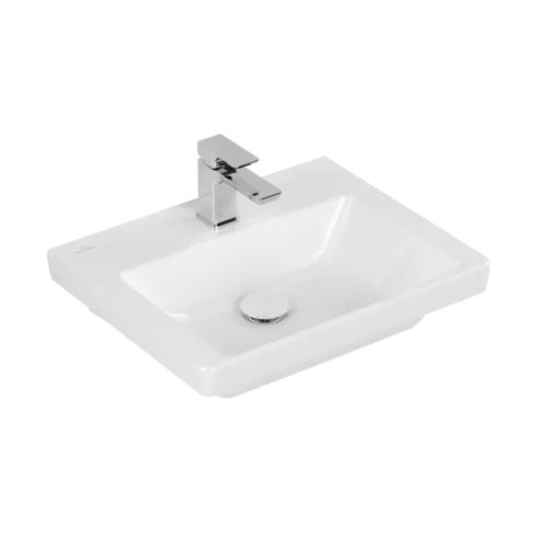Bild von VILLEROY BOCH Subway 3.0 Handwaschbecken, 500 x 400 x 145 mm, Weiß Alpin CeramicPlus, ohne Überlauf #437051R1