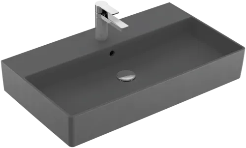 Bild von VILLEROY BOCH Memento 2.0 Waschbecken, 800 x 470 x 140 mm, Graphite CeramicPlus, mit Überlauf #4A2280I4