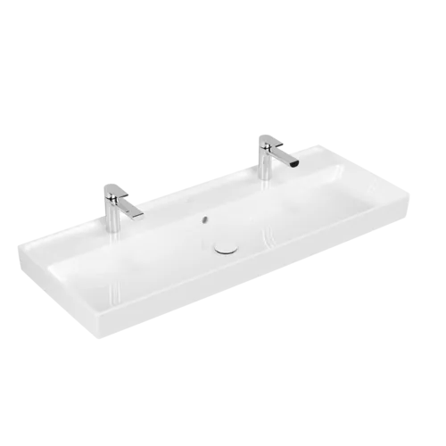 Bild von VILLEROY BOCH Collaro Schrankwaschtisch, 1200 x 470 x 160 mm, Weiß Alpin CeramicPlus, mit Überlauf #4A33C4R1
