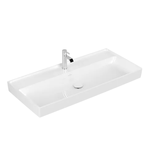 Bild von VILLEROY BOCH Collaro Schrankwaschtisch, 1000 x 470 x 160 mm, Weiß Alpin CeramicPlus, ohne Überlauf #4A33A2R1