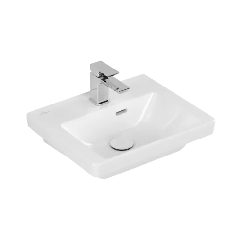 Bild von VILLEROY BOCH Subway 3.0 Handwaschbecken, 450 x 370 x 145 mm, Weiß Alpin, mit Überlauf #4370FK01