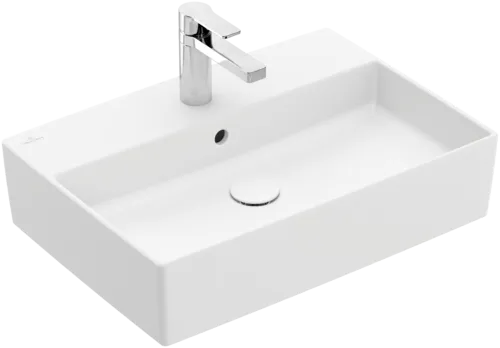 Bild von VILLEROY BOCH Memento 2.0 Aufsatzwaschbecken, 600 x 420 x 140 mm, Stone White CeramicPlus, mit Überlauf #4A0760RW