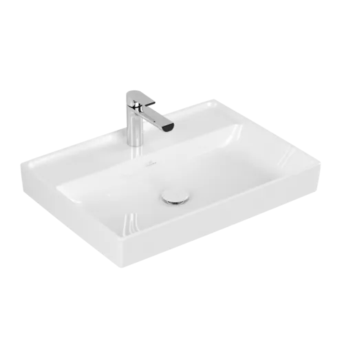 Bild von VILLEROY BOCH Collaro Waschbecken, 650 x 470 x 160 mm, Weiß Alpin CeramicPlus, ohne Überlauf #4A3366R1
