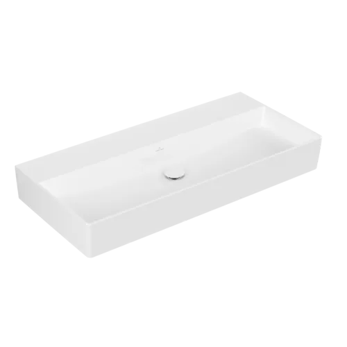Bild von VILLEROY BOCH Memento 2.0 Waschbecken, 1000 x 470 x 135 mm, Weiß Alpin CeramicPlus, ohne Überlauf, Unterseite geschliffen #4A221FR1