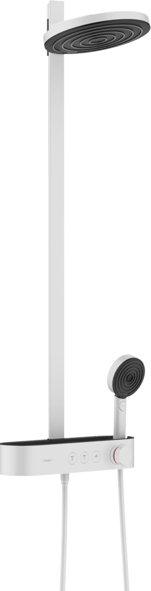 Bild von HANSGROHE Pulsify S Showerpipe 260 2jet with ShowerTablet Select 400 Matt White 24240700