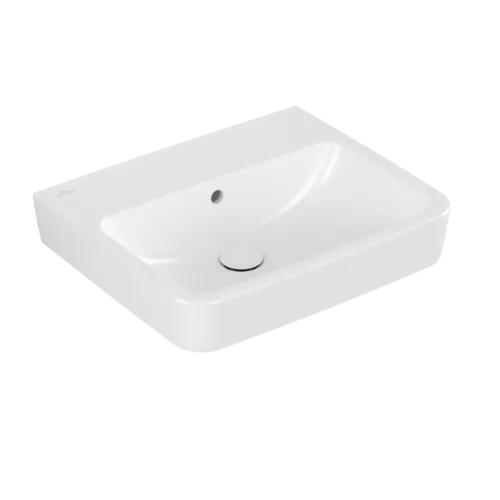 Bild von VILLEROY BOCH O.novo Waschbecken, 550 x 460 x 175 mm, Weiß Alpin AntiBac CeramicPlus, mit Überlauf #4A4157T2