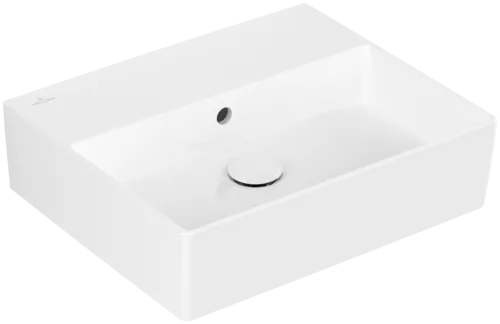 Bild von VILLEROY BOCH Memento 2.0 Waschbecken, 500 x 420 x 140 mm, Weiß Alpin CeramicPlus, mit Überlauf, Unterseite geschliffen #4A225JR1