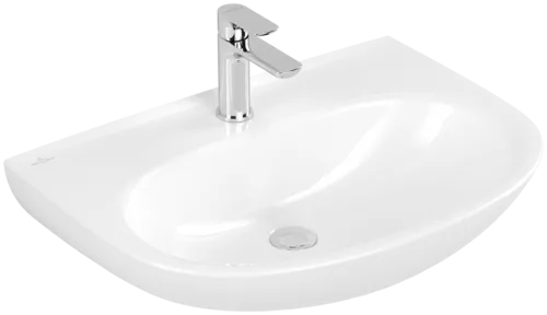 Bild von VILLEROY BOCH O.novo Waschbecken, 650 x 480 x 180 mm, Weiß Alpin CeramicPlus, ohne Überlauf #4A4066R1