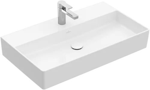 Bild von VILLEROY BOCH Memento 2.0 Waschbecken, 800 x 470 x 140 mm, Weiß Alpin, ohne Überlauf, Unterseite geschliffen #4A228L01