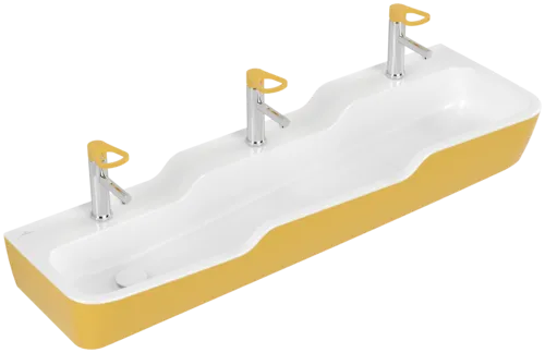 Bild von VILLEROY BOCH O.novo Kids Reihenwaschtisch, 1300 x 430 x 158 mm, Sunshine Yellow, ohne Überlauf #4A0813BCP5