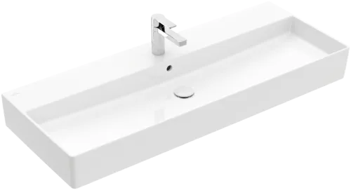 Bild von VILLEROY BOCH Memento 2.0 Waschbecken, 1200 x 470 x 150 mm, Weiß Alpin, mit Überlauf, Unterseite geschliffen #4A22CL01