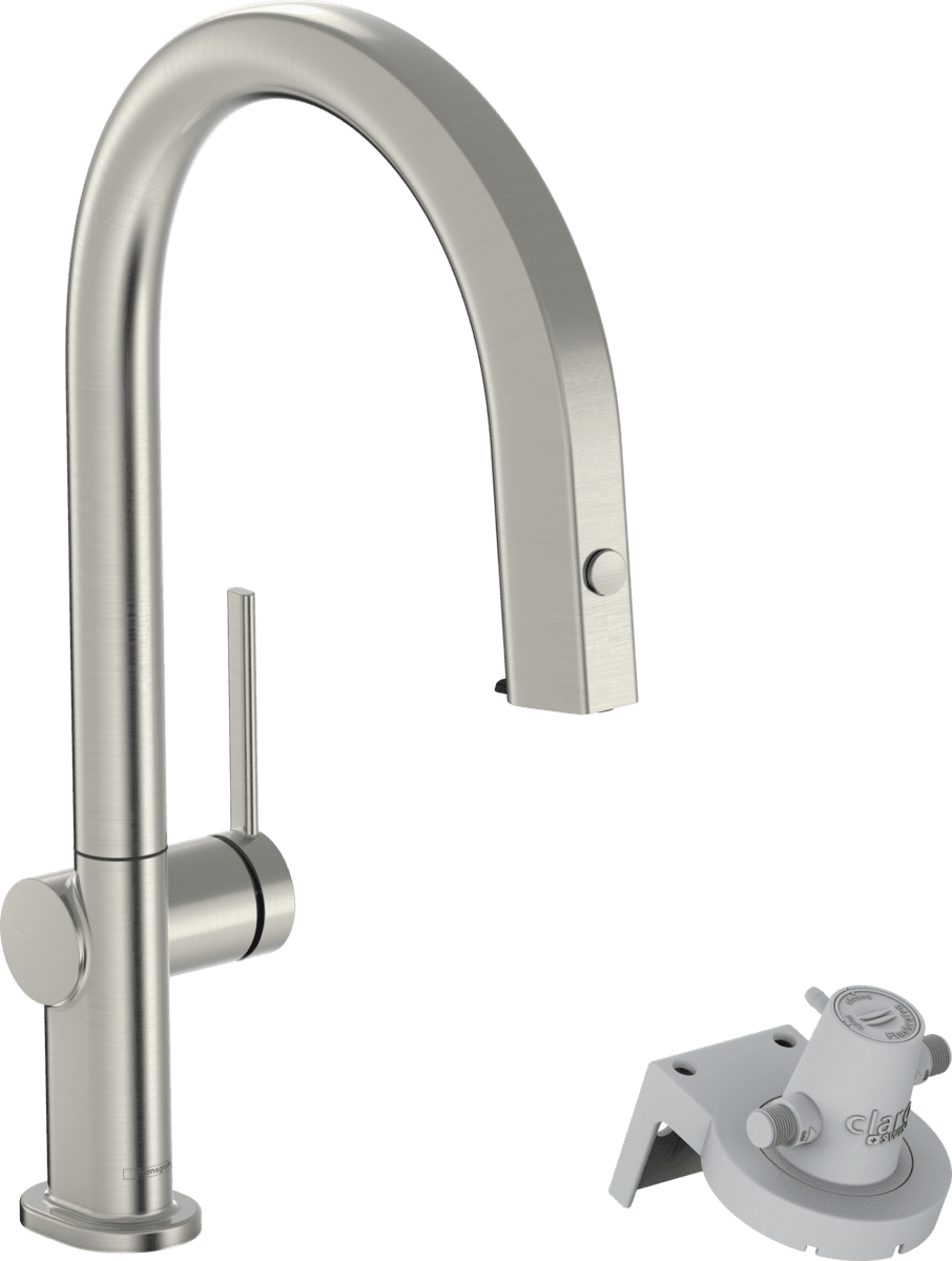 Bild von HANSGROHE Aqittura M91 FilterSystem 210, Ausziehauslauf, 1jet #76803800 - Edelstahl Finish