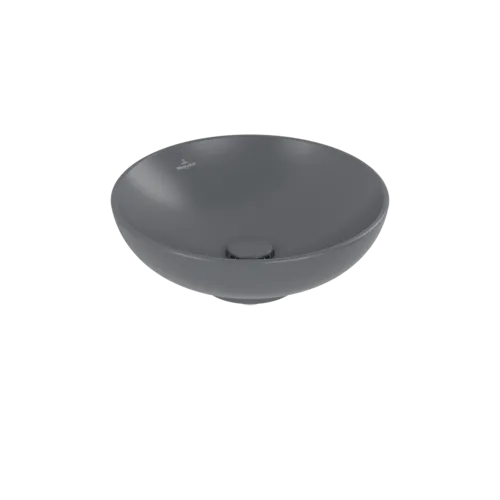 Bild von VILLEROY BOCH Loop & Friends Aufsatzwaschbecken, 420 x 420 x 120 mm, Graphite CeramicPlus, ohne Überlauf #4A4601I4