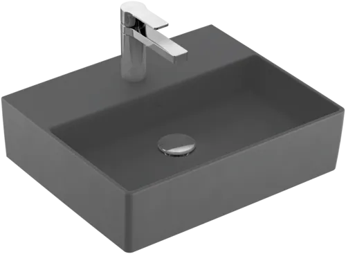 Bild von VILLEROY BOCH Memento 2.0 Waschbecken, 500 x 420 x 140 mm, Graphite CeramicPlus, ohne Überlauf #4A2251I4