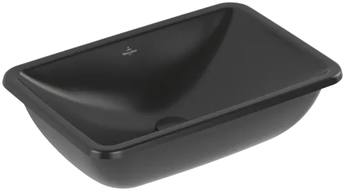 Bild von VILLEROY BOCH Loop & Friends Unterbauwaschbecken, 540 x 340 x 185 mm, Ebony CeramicPlus, ohne Überlauf, Außenseite glasiert #4A5701S5