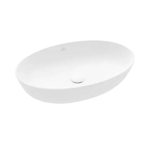 Bild von VILLEROY BOCH Artis Aufsatzwaschbecken, 610 x 410 x 130 mm, Stone White CeramicPlus, ohne Überlauf #419861RW