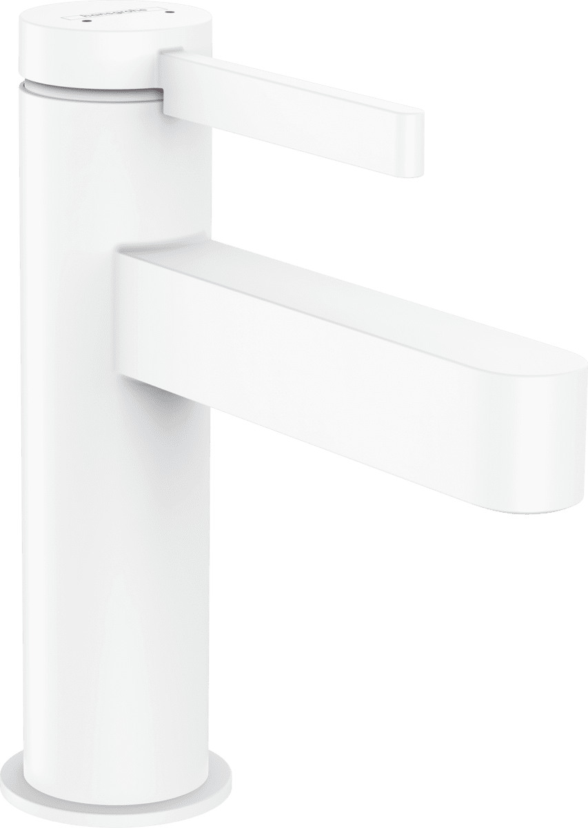 Bild von HANSGROHE Finoris Einhebel-Waschtischmischer 100 mit Push-Open Ablaufgarnitur #76010700 - Mattweiß