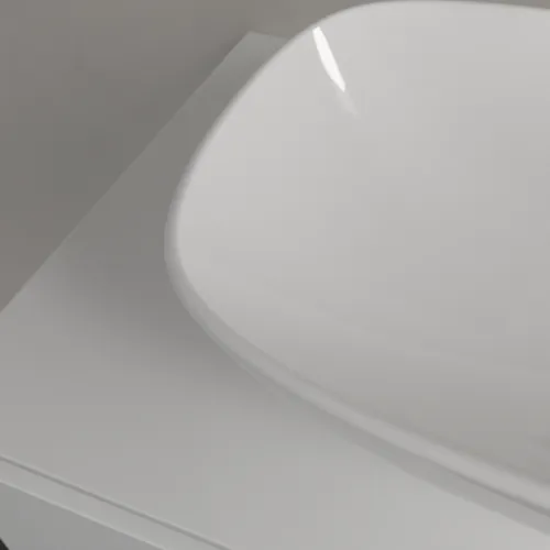Bild von VILLEROY BOCH Loop & Friends Aufsatzwaschbecken, 560 x 380 x 120 mm, Weiß Alpin CeramicPlus, ohne Überlauf #4A4901R1