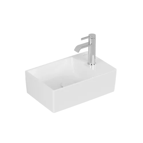 Bild von VILLEROY BOCH Memento 2.0 Handwaschbecken, 400 x 260 x 111 mm, Weiß Alpin CeramicPlus, ohne Überlauf, Unterseite geschliffen #43234GR1