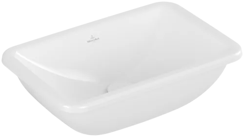 Bild von VILLEROY BOCH Loop & Friends Unterbauwaschbecken, 450 x 280 x 185 mm, Weiß Alpin CeramicPlus, ohne Überlauf, Außenseite glasiert #4A5601R1