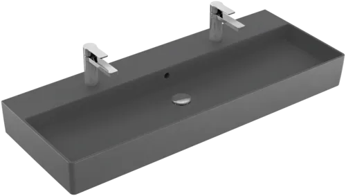 Bild von VILLEROY BOCH Memento 2.0 Waschbecken, 1200 x 470 x 150 mm, Graphite CeramicPlus, mit Überlauf #4A22C4I4