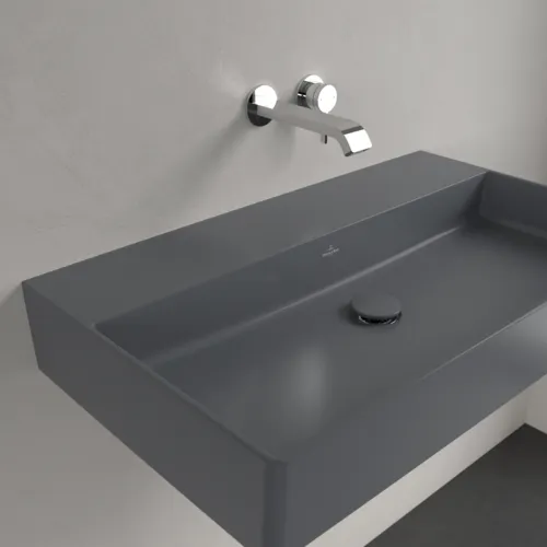 Bild von VILLEROY BOCH Memento 2.0 Waschbecken, 800 x 470 x 140 mm, Graphite CeramicPlus, ohne Überlauf #4A2283I4