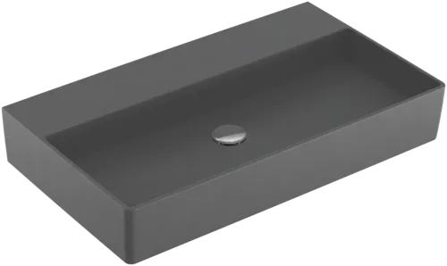 Bild von VILLEROY BOCH Memento 2.0 Waschbecken, 800 x 470 x 140 mm, Graphite CeramicPlus, ohne Überlauf #4A2283I4