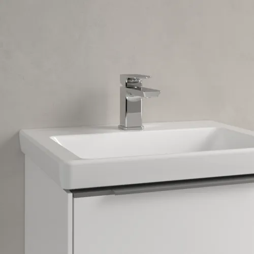 Bild von VILLEROY BOCH Subway 3.0 Handwaschbecken, 500 x 400 x 145 mm, Weiß Alpin CeramicPlus, ohne Überlauf #4370FGR1