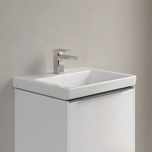 Bild von VILLEROY BOCH Subway 3.0 Handwaschbecken, 500 x 400 x 145 mm, Weiß Alpin CeramicPlus, ohne Überlauf #4370FGR1