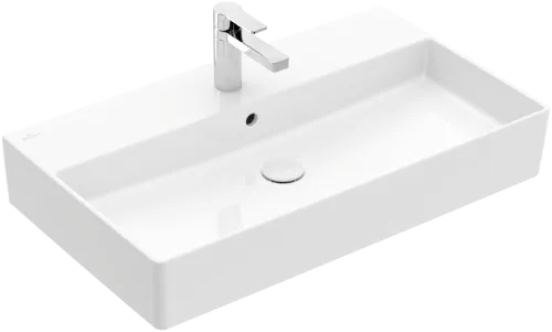 Bild von VILLEROY BOCH Memento 2.0 Waschbecken, 800 x 470 x 140 mm, Weiß Alpin, mit Überlauf, Unterseite geschliffen #4A228G01