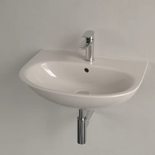 Bild von VILLEROY BOCH O.novo Waschbecken, 600 x 460 x 180 mm, Pergamon CeramicPlus, mit Überlauf #4A4060R3