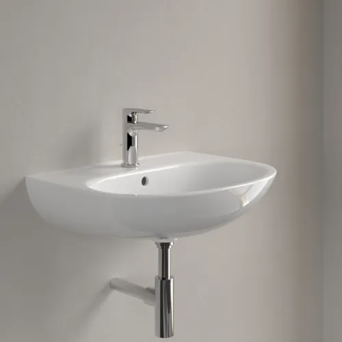 Picture of VILLEROY BOCH O.novo Washbasin, 600 x 460 x 180 mm, White Alpin CeramicPlus, with overflow #4A4060R1
