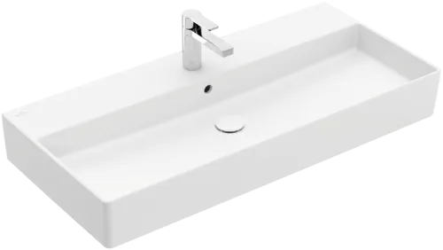 Bild von VILLEROY BOCH Memento 2.0 Waschbecken, 1000 x 470 x 135 mm, Stone White CeramicPlus, mit Überlauf #4A22A5RW