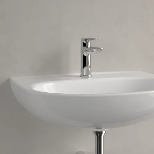 Bild von VILLEROY BOCH O.novo Waschbecken, 600 x 460 x 180 mm, Weiß Alpin, ohne Überlauf #4A406101