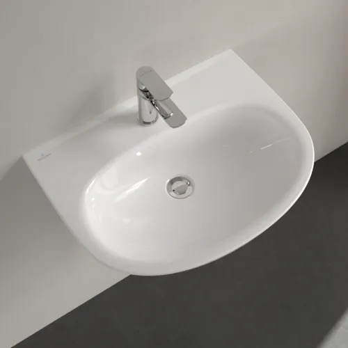 Bild von VILLEROY BOCH O.novo Waschbecken, 600 x 460 x 180 mm, Weiß Alpin, ohne Überlauf #4A406101