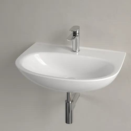 Bild von VILLEROY BOCH O.novo Waschbecken, 600 x 460 x 180 mm, Weiß Alpin, ohne Überlauf #4A406101