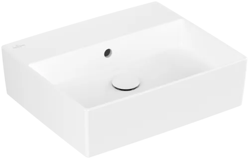 Bild von VILLEROY BOCH Memento 2.0 Aufsatzwaschbecken, 498 x 420 x 139 mm, Stone White CeramicPlus, mit Überlauf #4A0752RW