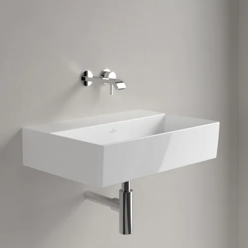 Bild von VILLEROY BOCH Memento 2.0 Waschbecken, 600 x 420 x 135 mm, Weiß Alpin CeramicPlus, ohne Überlauf #4A2263R1