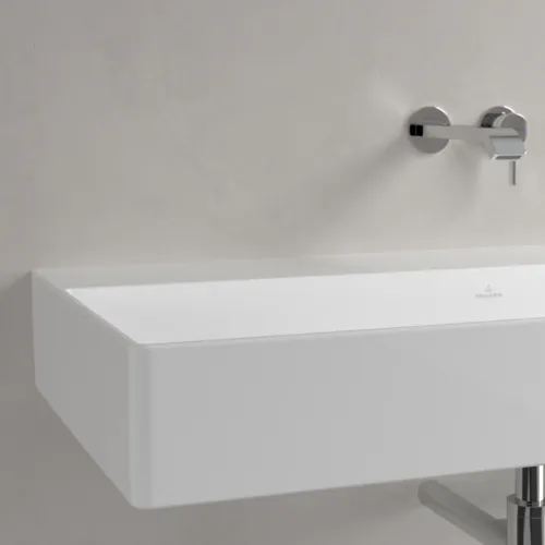 Bild von VILLEROY BOCH Memento 2.0 Waschbecken, 1000 x 470 x 135 mm, Weiß Alpin CeramicPlus, ohne Überlauf #4A22A3R1