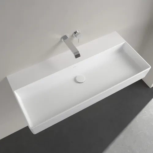 Bild von VILLEROY BOCH Memento 2.0 Waschbecken, 1000 x 470 x 135 mm, Weiß Alpin CeramicPlus, ohne Überlauf #4A22A3R1
