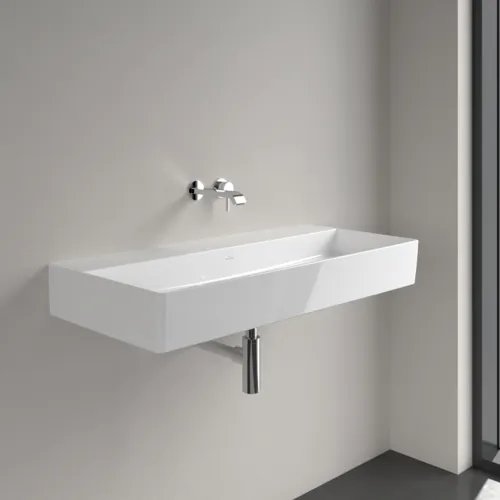 Bild von VILLEROY BOCH Memento 2.0 Waschbecken, 1000 x 470 x 135 mm, Weiß Alpin CeramicPlus, ohne Überlauf #4A22A3R1