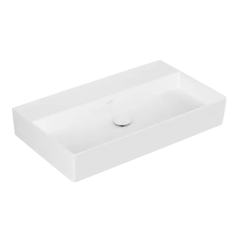 Bild von VILLEROY BOCH Memento 2.0 Waschbecken, 800 x 470 x 140 mm, Weiß Alpin CeramicPlus, ohne Überlauf, Unterseite geschliffen #4A228FR1