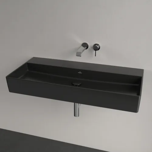 Bild von VILLEROY BOCH Memento 2.0 Waschbecken, 1000 x 470 x 135 mm, Pure Black CeramicPlus, ohne Überlauf #4A22A3R7
