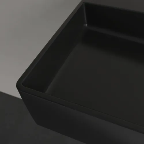 Bild von VILLEROY BOCH Memento 2.0 Waschbecken, 1200 x 470 x 150 mm, Pure Black CeramicPlus, ohne Überlauf, Unterseite geschliffen #4A22CFR7