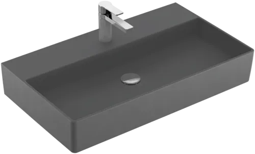 Bild von VILLEROY BOCH Memento 2.0 Waschbecken, 800 x 470 x 140 mm, Graphite CeramicPlus, ohne Überlauf #4A2281I4