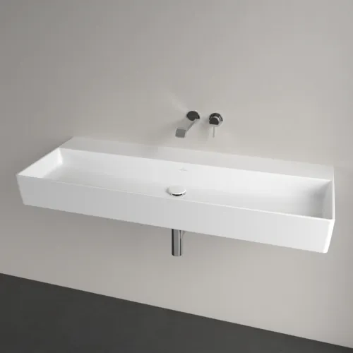 Bild von VILLEROY BOCH Memento 2.0 Waschbecken, 1200 x 470 x 150 mm, Weiß Alpin CeramicPlus, ohne Überlauf, Unterseite geschliffen #4A22CFR1