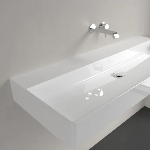 Bild von VILLEROY BOCH Memento 2.0 Waschbecken, 1200 x 470 x 150 mm, Weiß Alpin CeramicPlus, ohne Überlauf, Unterseite geschliffen #4A22CFR1