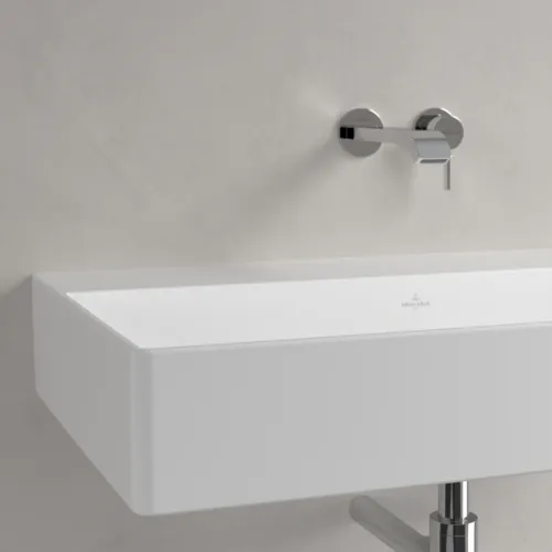 Bild von VILLEROY BOCH Memento 2.0 Waschbecken, 800 x 470 x 140 mm, Stone White CeramicPlus, ohne Überlauf, Unterseite geschliffen #4A228FRW