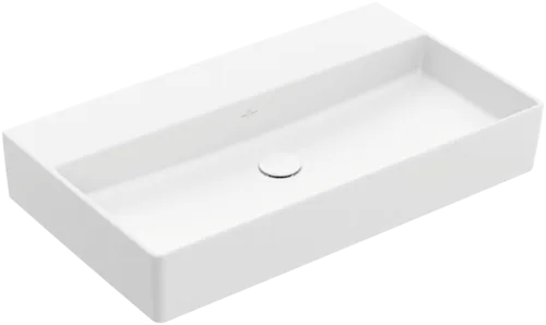 Bild von VILLEROY BOCH Memento 2.0 Waschbecken, 800 x 470 x 140 mm, Stone White CeramicPlus, ohne Überlauf, Unterseite geschliffen #4A228FRW