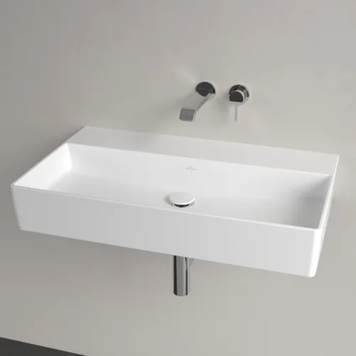 Bild von VILLEROY BOCH Memento 2.0 Waschbecken, 800 x 470 x 140 mm, Stone White CeramicPlus, ohne Überlauf, Unterseite geschliffen #4A228FRW
